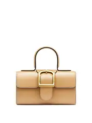Rylan | 3.32 Camel with Black Edge Mini Satchel | The UNDONE