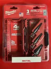 Milwaukee Shockwave Step Drill, 8 Pc Hole Saw Kit And 6 Pc Screwdriver Set