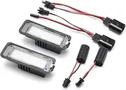 Turn Signal Lights for VW for Passat B6 CC for Eos for Golf 4 5 6 7 MK7 for Polo for Superb for Seat 2X Car Rear LED License Number Plate Light Lamp 6000K Turn Signal Lights
