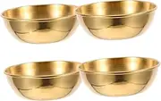 LIGIGWASH 4pcs Stylish Stainless Steel Dipping Sauce Bowls Elegant Containers for Sauces Oils Seasonings Versatile for Appetizers and Sides Quick Cleanup Design