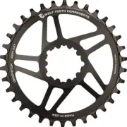 Wolf Tooth Drop Stop Chainring 28t Direct Mount 6mm Offset Aluminum Black