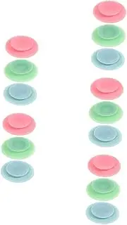 Cabilock 5sets Suction Plate for Kids Multi-Color Silicone Plates Bowls Non-Slip Mats Easy to Use 3pcs*5