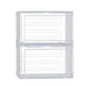 Shoe Box Rack DIY Set of 2 Stackable Magnetic Door