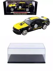 DIECAST CAR W/DISPLAY CASE 2008 FORD SHELBY MUSTANG #08 SC296BK 1/18