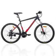 Trinx M600 Mountain Bike 24 Speed MTB Bicycle Matt Black/Red 21 inches