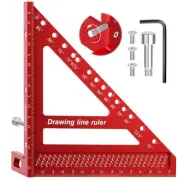 8.5 inch 3D Multi-Angle Measuring Ruler -Large Precision Woodworking 3D Squar...