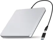 External Drive DVD Player for Laptop, Slot-in CD DVD Drive External for Mac, USB