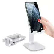 Foldable Tablet Desktop Stand Cell Phone Holder Mount for Phone and iPad-Whtie