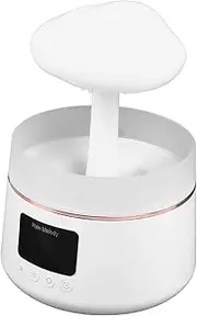 Essential Oil Diffuser Humidifier, 3 Gear Adjustable High Frequency Ultrasound Raining Diffuser with USB Cable for Bedside