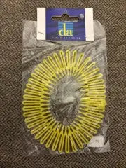Vintage Da Fashion Flexi Comb Yellow Headband EW NIP NOS 90’s