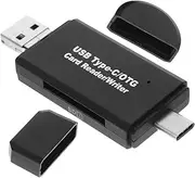 SMASOLO USB c Memory Reader Compact OTG Card Reader for High-Speed Data Transfer for Devices and Laptops Lightweight and Portable Design