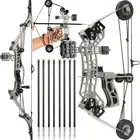 10" 16" Mini Compound Bow Arrows Set 12lbs Pocket Bow Archery Shooting Toy Gift