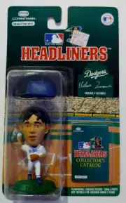 NEW - MLB Headliners Hideo Nomo 3 Inch Figure Los Angeles Dodgers 1996