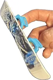 Finger Sliders Pro Premier Mini Snowboard Realistic Fun Finger Snowboarding Model Frostborn Flier Mini Snowboard with Bindings & Fingerwear for Fingerboard Tricks Gift Snowboarder Decor