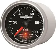 Autometer 2-1/16" Oil Pressure, 0-100 PSI, Stepper Motor, Sport-Comp II (3652)