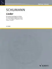 Schumann Lieder Voice & Piano Original Keys Classical Vocal Sheet Music Book
