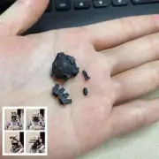Unpainted Black 1/18 Army Four-eye Helmet Model For DIY 3.75" Action Figure