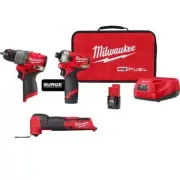 Milwaukee Impact Driver Kit 12V Li-Ion Brushless w/ Multi-Tool + Hammer Drill