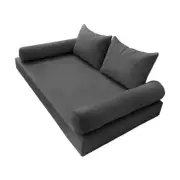 |COVER ONLY| Style 4 Twin Piped Trim Daybed Mattress Bolster Pillow Covers AD003