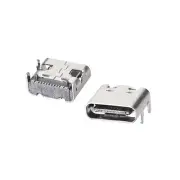 20PCS USB 3.1 Type C Female Socket Connector Port 16-Pin DIP 180 Degree Adapter