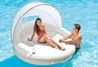 Intex Inflatable Canopy Island Floating Lounge, 78.5 x 59 for Swimming Pool New