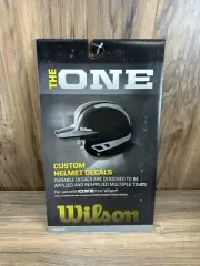 The ONE Custom Helmet Decals by Wilson Baseball Silver