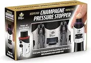 Bar Amigos Triple Value Pack Of 3 Champagne Pressure Stopper - Purple Grey Red Set Saver Pump Sealer Switch To Keep Your Bottle Of Sparkling Wine Champaign Fresh For 7 Days