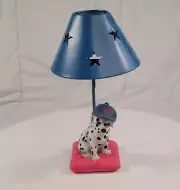 Candle lamp Fire Dept Dalmation Dog / Children's bedroom. Vintage, memorabilia,