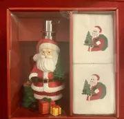 Mistletoe Farms 3 Piece Holiday Santa Counter Top Set. New