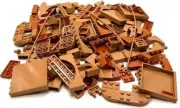 Lego Assorted New Plates Panels Curved Arched Tiles Tan Nougat Parts
