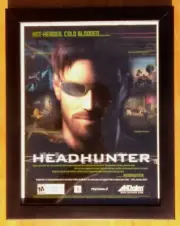 2002 Headhunter Framed Print Ad/Poster Authentic Genuine PS2 Playstation 2 Art