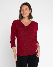 Estelle Lurex Top - Ruby