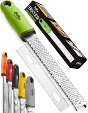 Lemon Zester & Cheese Grater - Premium Citrus Zester, Kitchen Grater Parmesan, C