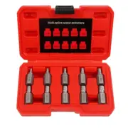 10Pcs Screw Extractor Set Damaged Broken Bolt Screw Extractor Hex Head Extractor