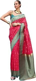 [FASHION BAZAR 365] Traditional Women's Pure Soft Silk Fabric Casual Office Wear Saree 12045, 3