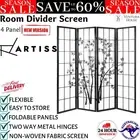 Artiss 4 Panel Room Divider Screen Partition Privacy Folding Bamboo Wooden Wall