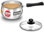 Hawkins Futura Steel Tea Pan with Glass Lid, 2.0 Litre Capactiy, Silver
