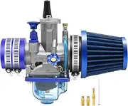 P-W-K 24MM Carburetor Kit with Air Filter Intake Manifold Carb Jets Universal Suitable for 2t/4t Dirt Pit Bike Motocross Motorcycle Scooter ATV Quad Go Kart