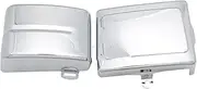 Battery Cover Fit For Harley Dyna Street Fat Bob Switchback Super Wide Glide FXDF FLD FXD FXDB FXDWG Battery Side Fairing Covers Motorcycle Battery Side Covers(Chrome)