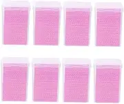 Ipetboom Sets Glue Bottle Wiping Cloths Soft Supple Cotton Eyelash Glue Remover Residue Remover Pad Essential for Salons No Paper Towel Crumbs Pcs
