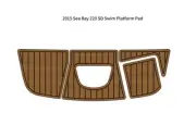 2015 Sea Ray 220 SD Swim Platform Pad Boat EVA Foam Faux Teak Deck Floor Mat