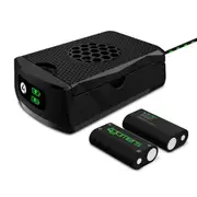 4Gamers XBOX Dual Rechargeable Battery Packs With Charging Box - Black