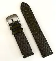 Original MIDO GMT 22mm M026629A GREEN Synthetic Leather Watch Band Strap