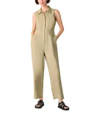 Whistles Ellis Western Linen Jumpsuit