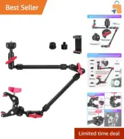 22" Articulating Magic Arm Camera Mount with Clamp - Versatile Setup Solution