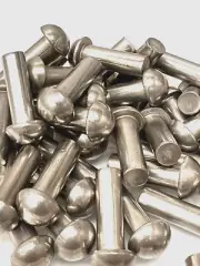 (1,000) 1/4 X 3/4 Round Head Solid Rivet Stainless .25x.75 1/4"x3/4"