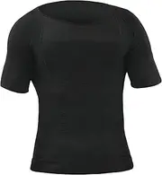 [Aosufei] Men's Moisture-Wicking Workout Shapewear Slimming Body Shaper Compression Shirts Lightweight Casual Baselayer T-Shirts