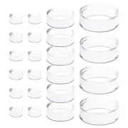 22 Pack Clear Display Stand Spheres Holder for Golf Ball Baseball Softball
