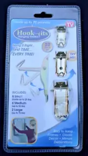 Hook-its Hanging System 32 Piece Set As Seen On TV Picture Frame Hanging