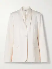 [TWP] TWP - Pleated Linen Blazer - Ivory - small small Ivory